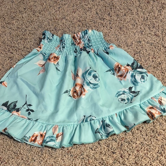 Floral Blue Kids Skirt Set - Picture 5 of 5
